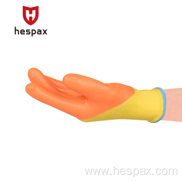 Hespax Nitrile Palm Coated Outdoor Kids Gardening Gloves